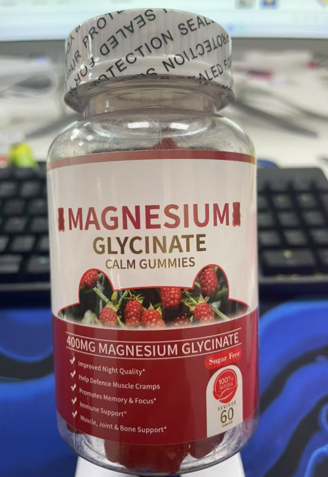 Taste Kawaii Protein Bear Gummies Magnesium Glycinate Soft Gummies 60 Pieces